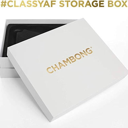 Chambong Champagne Glass - Unique Gifts for Bachelorette Party Favors, Engagement Gifts & White Elephant Gifts - Party Style Champagne Glasses - (Glass, 6 oz. 2-Pc Set)