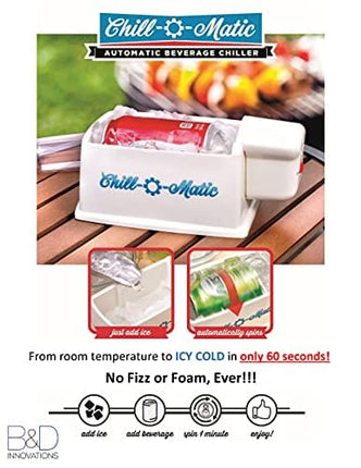 Chill-O-Matic Instant Beverage Cooler, Black