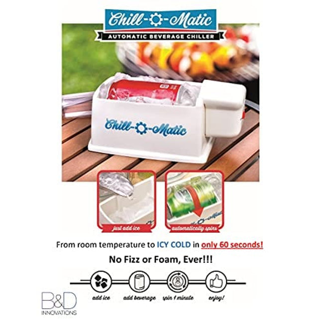 Chill-O-Matic Instant Beverage Cooler, Black
