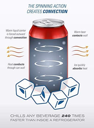 Chill-O-Matic Instant Beverage Cooler, Black