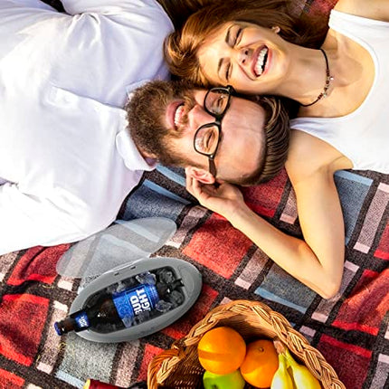 CHILLPILL Instant Beverage Chiller - Universal Can and Bottle Mini Cooler For Drinks - Rapid Drink Chiller for Beer and Soda Lovers - Portable Can Chiller - Personal Small Cooler Accessories