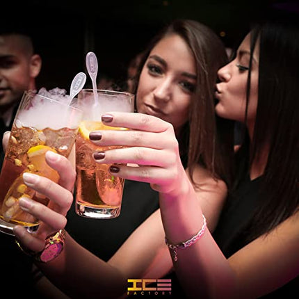 Icicle 50-Pack Drink Stirrer Swizzle Sticks for Smokey Drinks (Use with Dry Ice)
