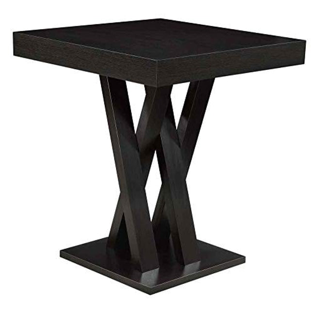 Coaster Furniture Modern Square Pub Height Bar Table Composite Wood Cappuccino Brown 100520