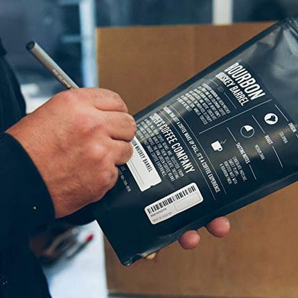 Bourbon Whiskey Barrel Aged Coffee - Whole Bean, Colombian Beans Aged in Kentucky Bourbon Whiskey Barrels - 12 oz Bags