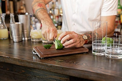 Crafthouse by Fortessa Professional Barware/Bar Tools by Charles Joly, 11" x 7.25" Black Walnut Wood Bar Board/Cutting Board