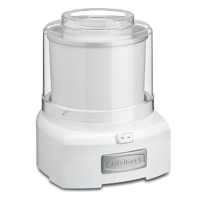 Cuisinart Ice Cream Maker Machine, 1.5 Quart Sorbet, Frozen Yogurt Maker, Double Insulated, White, ICE-21P1