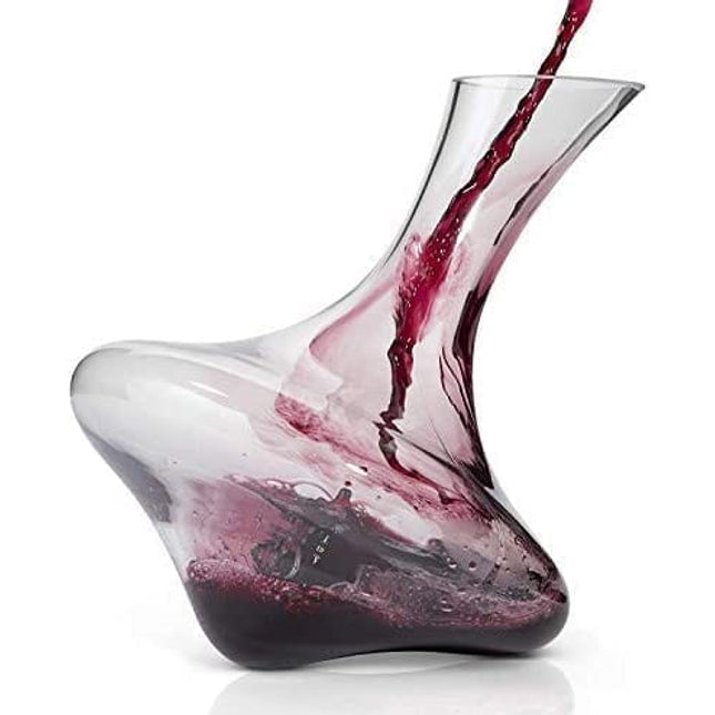 Wine Decanter Aerator Hand Blown Carafe Aerator Red Wine Glass Decanters for Red Wine Wine Accessories Red Wine Aerator Aerating Carafes by CulinexCo.com De canter dispenser
