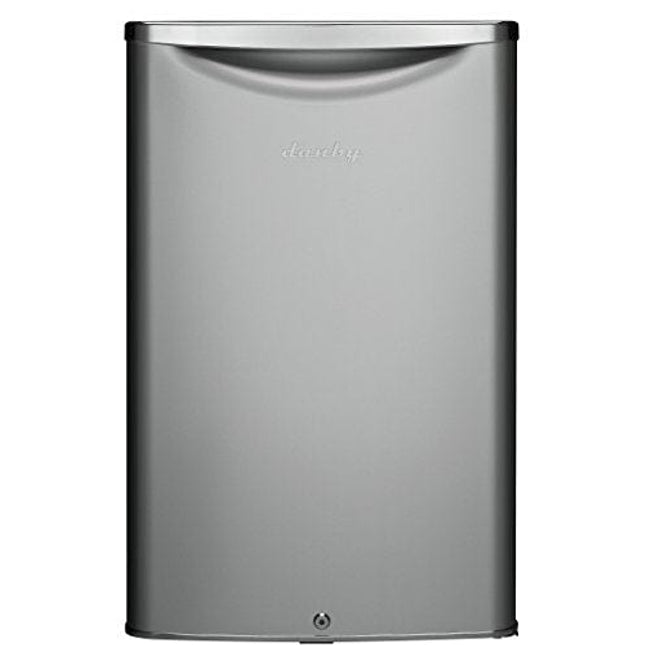 Danby DAR044A6DDB Contemporary Classic 4.4 Cu.Ft. Mini Fridge, Compact Refrigerator for Bedroom, Living Room, Bar, Dorm, Kitchen, Office, E-Star in Silver, 3 Sq Ft