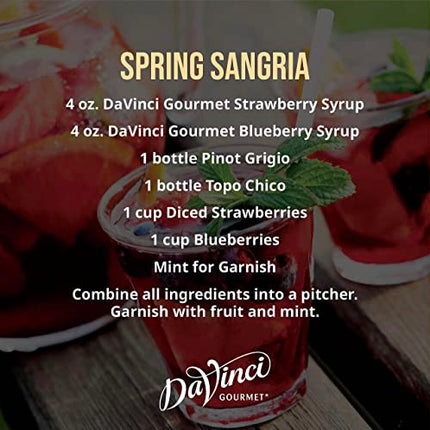 DaVinci Gourmet Classic Strawberry Syrup, 25.4 Ounce (Pack of 4)