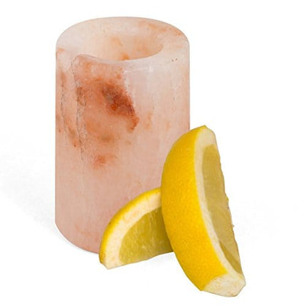 Himalayan Salt Shot Glasses, Set of Four 3" All-Natural Pink Salt Glasses - Hand-Carved Tequila Shot Glasses - Perfect Cinco de Mayo Party Cups & Mothers Day Gift - Add light salt flavor to any drink