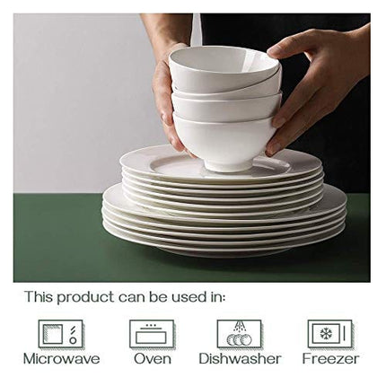 DOWAN 4.5" Ceramic Soup Bowls & Cereal Bowls - 10 Ounce Small Bowls Set of 4 for Kitchen - White Bowls for Cereal, Soup, Oatmeal, Ice Cream, Dessert, Rice - Chip Resistant, Dishwasher & Microwave Safe