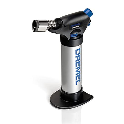 Dremel 2200-01 Versa Flame Multi-Function Butane Torch Perfect for Wood Burning, Leather Crafting, Stencil Cutting, Cordless Soldering, Hot-Knife Cutting of Foam, Plastics and Rope