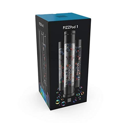 Fizzpod Sparkling Water Maker Soda Maker Infused Fruits Soda Streaming Machine for Carbonating with 1L Carbonating Bottle, Seltzer Fizzy Water Maker, Includes 3 x 1l Carbonating Bottle Compatible with 60L CO2 Carbonator
