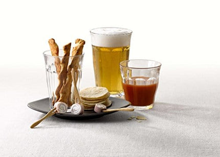 Duralex CC1/18 Made In France Picardie 18-Piece Clear Drinking Glasses & Tumbler Set: Set includes: (6) 8-3/4 oz, (6) 12 -5/8 oz, (6) 16-7/8 oz