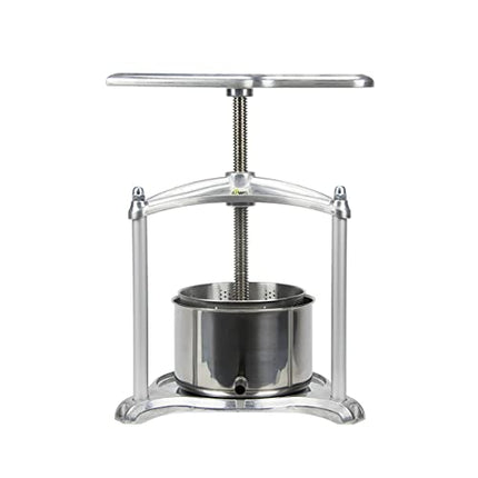 Fruit Wine Press - 100% Nature Juice Making for Apple/Carrot/Orange/Berry/Vegetables, Cheese&Tincture&Herbal Press(0.8 Gallon,Sliver)