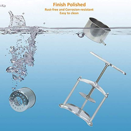 Fruit Wine Press - 100% Nature Juice Making for Apple/Carrot/Orange/Berry/Vegetables, Cheese&Tincture&Herbal Press(0.8 Gallon,Sliver)