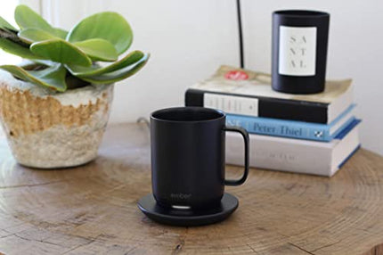 Ember Temperature Control Smart Mug 2, 14 Oz, App-Controlled Heated Coffee Mug with 80 Min Battery Life and Improved Design, Black