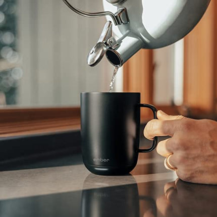 Ember Temperature Control Smart Mug 2, 14 Oz, App-Controlled Heated Coffee Mug with 80 Min Battery Life and Improved Design, Black