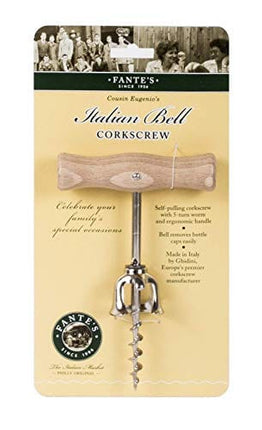 Fantes Italian Bell Corkscrew, Made in Italy, The Italian Market Original since 1906