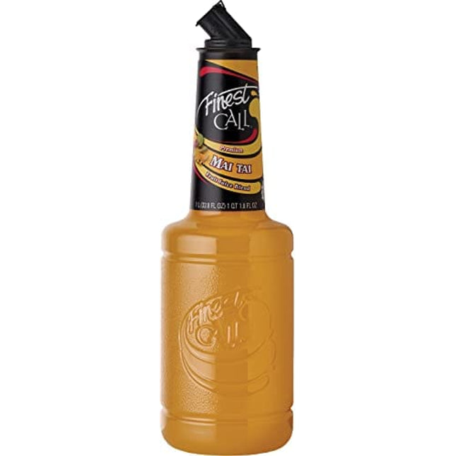 Finest Call Premium Mai Tai Drink Mix, 1 Liter Bottle (33.8 Fl Oz), Individually Boxed