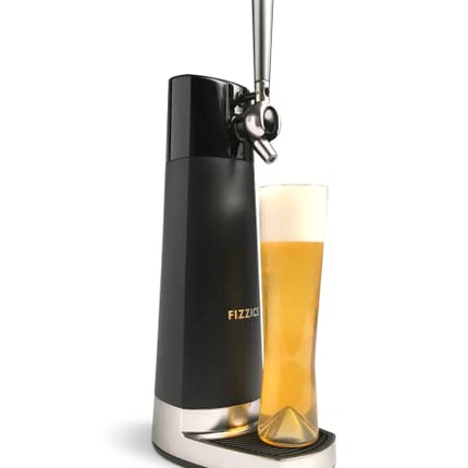 FIZZICS - DraftPour Beer Dispenser - Converts Any Can or Bottle Into a Nitro-Style Draft, Awesome Gift for Beer Lovers - Carbon