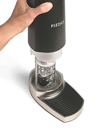 FIZZICS - DraftPour Beer Dispenser - Converts Any Can or Bottle Into a Nitro-Style Draft, Awesome Gift for Beer Lovers - Carbon