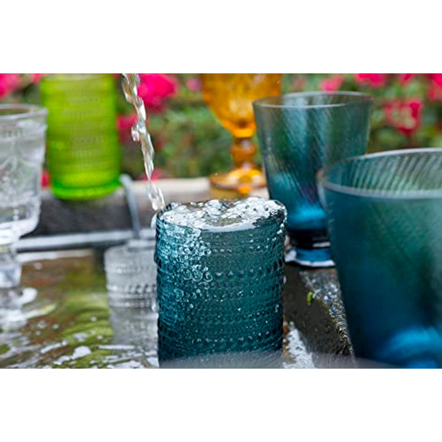 Fortessa D&V Jupiter Iced Beverage Glass, 13 Ounce, Set of 6, Smoke Gray