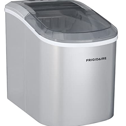 FRIGIDAIRE EFIC189-Silver Compact Ice Maker, 26 lb per Day, Silver (Packaging May Vary)