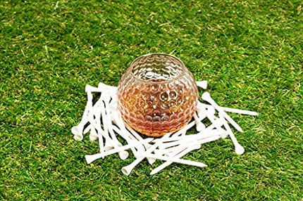 Golf Whiskey Glasses - Set of 2 - Unique, Handmade, Durable, and Fun Golf Drinking Accessories 10 Ounces Each and Handmade with Robust Packaging; A great Present for Men and Women Golfers
