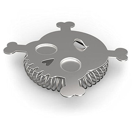 Genuine Fred BAR BONES Skull Cocktail Strainer -
