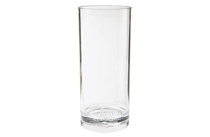 G.E.T. H-14-1-SAN-CL-EC Clear 14 oz. Tom Collins, Break Resistant Dishwasher Safe San Specialty Drinkware Collection (Pack of 4)