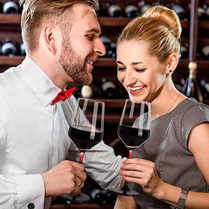 GIFORYA Wine Glasses Set of 4,13 OZ Crystal Clear Wine Glasses, Long Stem Red & White Wine Glasses for Daily Use or Birthday Gift, Lead-Free Premium Drinking Glassware