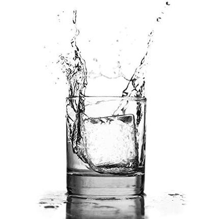 Glacio Premium Clear Cube Ice Duo - Clear Ice Mold for Clear Cube Ice Maker - Whiskey Large Clear Ice Cube Maker Mold 2 Inch - Crystal Clear Ice Maker Cube - 2 Ice Cubes Clear