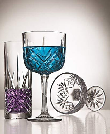 Champagne Coupe and Ice Bucket Cocktail Glasses Set - Dublin Barware Mixology Collection
