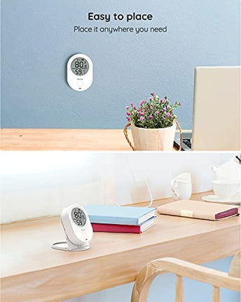 Govee WiFi Thermometer Hygrometer H5051, Bluetooth Indoor Temperature Humidity Monitor with App Notification Alert, Smart Humidity Sensor for Greenhouse Wine Cellar, 2 Years Free Data Storage Export