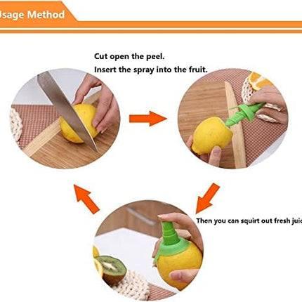 GQU Lemon Squeezer Citrus Sprayer Set | 3pcs Manual Lemon Juice Sprayer Presser Tools | For Home Party