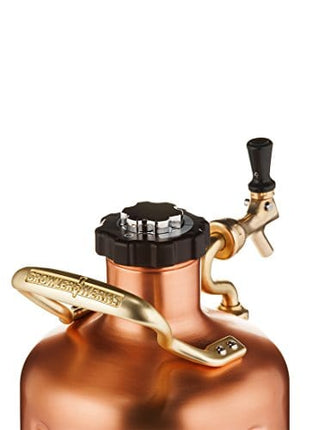 GrowlerWerks Copper uKeg Carbonated Growler-Great Gift for Beer Lovers, 128 oz
