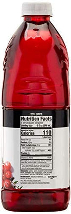 Amazon Brand - Happy Belly Juice Cocktail, Cranberry, 64 Fl Oz Bottle