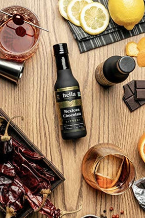 Hella Cocktail Co. Founders' Collection Mexican Chocolate Bitters (5 Fl Oz) - Craft Cocktail BittersMade with Real Cocoa and Whole Spices
