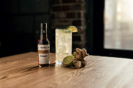 Hella Cocktail Co. Ginger Bitters (5 Fl Oz) - Craft Cocktail Bitters Made with Real Ginger and Whole Spices