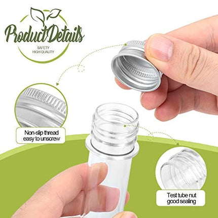 HNYYZL Bestsupplier 25 Pack Science Party Test Tubes 40 ml 25x140mm,Clear Plastic Test Tubes Gumball Candy Tubes, Bath Salt Vials Christmas Birthday Gifts