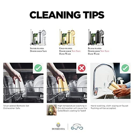 12 Inches Gold Bar Spoon Stainless Steel Mixing Spoon Spiral Pattern Long Handle Cocktail Spoon Pitcher Spoon for Layering, Blending, Stirring all Liquids by Homestia