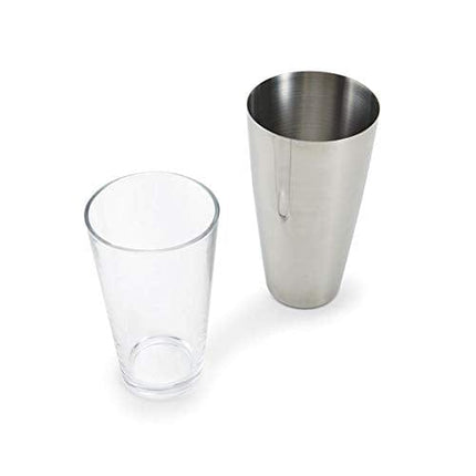 Houdini Boston Cocktail Shaker, 24 Ounce, Stainless Steel/Glass