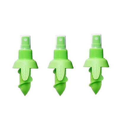 Hovico 3 Pcs Creative Lemon Juice Sprayer, Green Citrus Sprayer Set, Lime Juicer Extractor for Vegetables, Salads, Seafood and Cooking Fashionable Kitchen Gadget