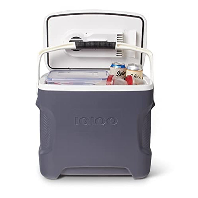 Igloo Thermoelectric Iceless 28-40 Qt Electric Plug-in 12V Coolers, 28qt Iceless Gray