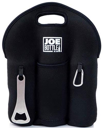 Joe Bottle 6 Pack Beer Bottle Carrier Bag | Six Pack Beer Tote with Bottle Opener | Insulated Beer Bottle Cooler | Craft Beer Gift | Protective Neoprene Beer Holder