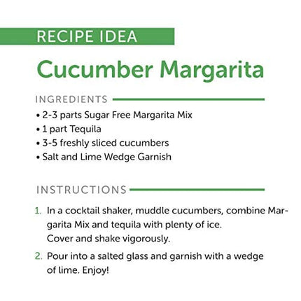 Jordan's Skinny Mixes Margarita, Sugar Free Cocktail Flavoring Mix, 32 Fl Oz