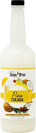 Jordan's Skinny Mixes, Pina Colada, Sugar Free Cocktail Mix, 32 Ounces (Pack of 1), Flavoring for Cocktails, Mocktails, Frozen Drinks, & Flavored Beverages