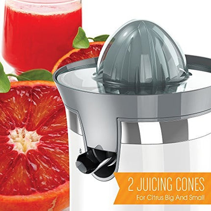 Juiceman Citrus Juicer, Small, White