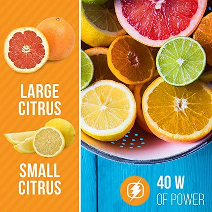 Juiceman Citrus Juicer, Small, White